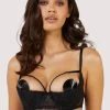 Playful Promises Fallon Quarter Cup Bra 2 Playful Promises Fallon Quarter Cup Bra -Fun Shop FallonBlackQuarterCupLaceBalconetteBra Mayfair Stockings 31