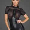Noir Handmade Minidress With Tulle -Fun Shop Mayfair Stockings 14