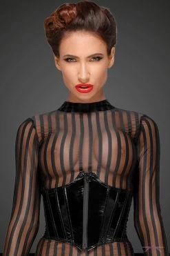 Noir Handmade Classic Sheer Dress -Fun Shop Mayfair Stockings 3