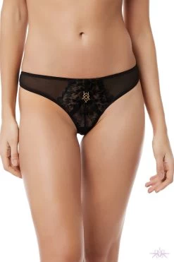 Bluebella Addison Black/Rose Thong
