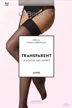 Le Bourget Satine 15 Denier Stockings -Fun Shop Mayfair Stockings TRANSPARENT 1TR