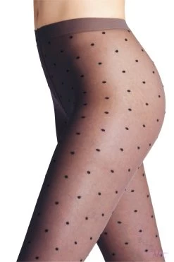 Falke Dot 15 Sheer Tights -Fun Shop Mayfair Stockings40668 8497 02 5