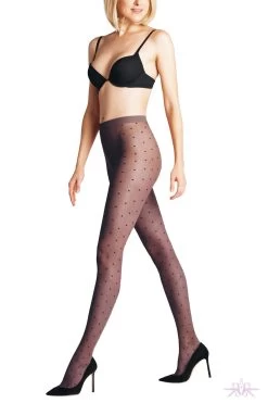 Falke Dot 15 Sheer Tights -Fun Shop Mayfair Stockings40668 8497 03 2