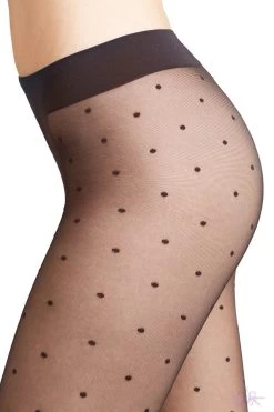 Falke Dot 15 Sheer Tights -Fun Shop Mayfair Stockings40685 3009 08 3