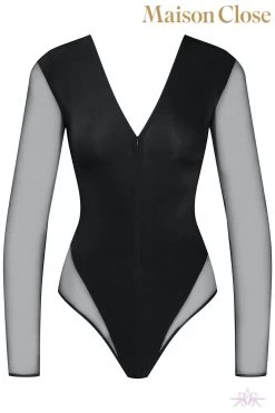 Maison Close Pure Tentation Long Sleeved Black Thong Body -Fun Shop Mayfair Stockings608801 ghost 53