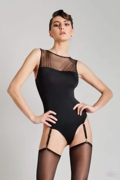 Maison Close Madame Reve Bodysuit With Suspenders