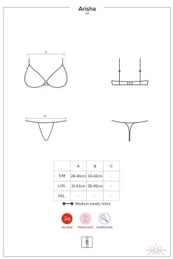 Obsessive Arisha 2 Piece Set -Fun Shop Mayfair StockingsArisha set 12