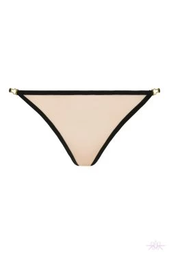 Atelier Amour Insoutenable Legerete Nude/Black Tanga -Fun Shop Mayfair StockingsIL23FRONT 1