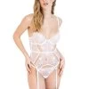 BLUEBELLA Bluebela Marseille White Basque -Fun Shop Mayfair StockingsMarseilleWiredBasqueandThong White 3 1 57