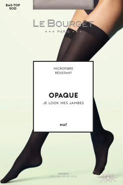 Le Bourget Microfibre 50D Hold Ups -Fun Shop Mayfair StockingsOPAQUE1RP 26