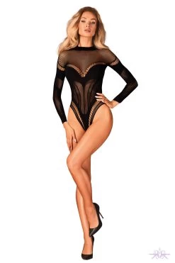 Obsessive Long Sleeved Open Bodysuit -Fun Shop Mayfair StockingsObsessive B135 teddy awf 3