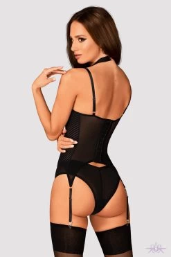 Obsessive Brasica Black Corset And Briefs -Fun Shop Mayfair StockingsObsessive brasica corset frb 9