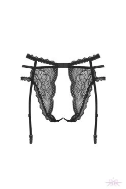 Obsessive Pearlove Crotchless Suspender Belt -Fun Shop Mayfair StockingsObsessive pearlove garter belt back packshot 43