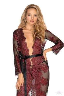 Obsessive Redessia Lace Peignoir -Fun Shop Mayfair StockingsObsessive redessia peignoir 2 13