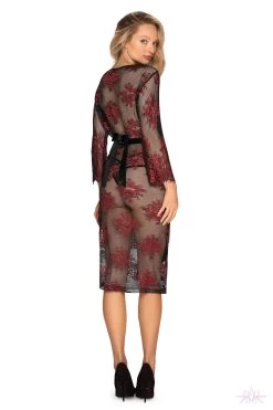 Obsessive Redessia Lace Peignoir -Fun Shop Mayfair StockingsObsessive redessia peignoir back 3 27