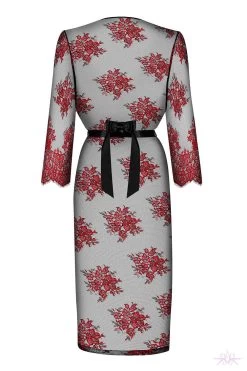 Obsessive Redessia Lace Peignoir -Fun Shop Mayfair StockingsObsessive redessia peignoir back packshot 36