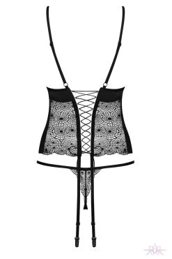 Obsessive Sharlotte Corset And Thong -Fun Shop Mayfair StockingsObsessive sharlotte corset back packshot 1