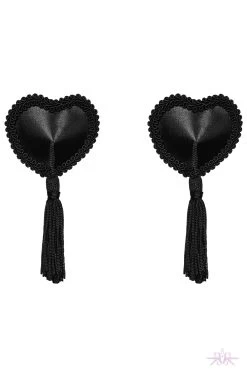 Obsessive Black Tassel Nipple Covers -Fun Shop Mayfair StockingsObsessive tassel nipple covers black packshot 2