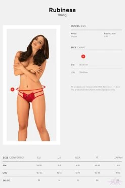 Obsessive Rubinesa Thong -Fun Shop Mayfair StockingsRubinesa thong 18