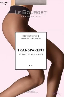 Le Bourget 15 Denier Nanofibre Matt Tight -Fun Shop Mayfair StockingsTRANSPARENT1HS 29