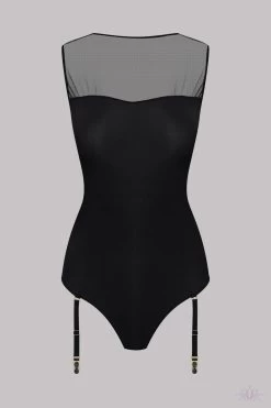 Maison Close Madame Reve Bodysuit With Suspenders -Fun Shop Mayfair StockingsThong Bodysuit Madame Reve Black 608847 2 960x1440 crop center 2x 114
