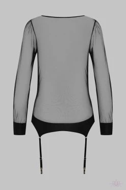 Maison Close Madame Reve Long Sleeved Bodysuit With Suspenders -Fun Shop Mayfair StockingsTop Madame Reve Black 608839 4 2560x3840 crop center 137