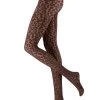 Oroblu Bicolor Leopard Tights -Fun Shop Mayfair StockingsVOBC66410 BLACK BROWN BICOLORLEOPARDTIGHTS FEN H Edit 5