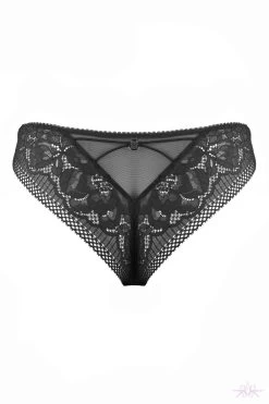 Jolidon Rock DJ Black Lace Brazilian Knicker -Fun Shop Mayfair Stockingsd2239 d2239.neg 4 79