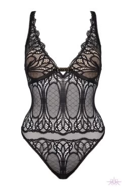 Jolidon Angels Black Lace Bodysuit -Fun Shop Mayfair Stockingsh2251 h2251.neg 1 2 96