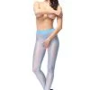 MissO 20 Denier Shiny Open Crotch Blue Tights -Fun Shop Mayfair Stockingslightblue2 1