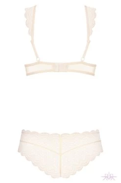 Obsessive Pearl Halter Neck Lace 2 Piece Set -Fun Shop Mayfair Stockingsobsessive 857 set 2 back packshot 18