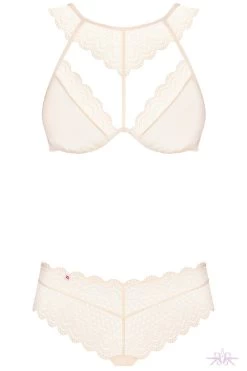 Obsessive Pearl Halter Neck Lace 2 Piece Set -Fun Shop Mayfair Stockingsobsessive 857 set 2 packshot 16