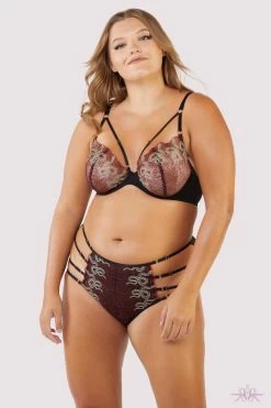 Playful Promises Black And Red Dakota Embroidered Balconette Bra -Fun Shop Mayfair Stockingsplayful promises bra dakota red snake embroidered balconette bra 30415386673200 2000x 6