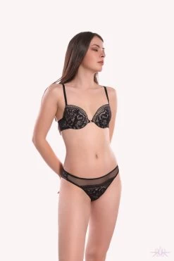 Jolidon Rock DJ Black Lace Brazilian Knicker -Fun Shop Mayfair Stockingss2237d2239neg 105