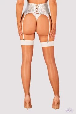 Obsessive Amor Bianco Narrow Top Stockings