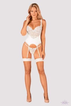 Obsessive Amor Bianco Narrow Top Stockings -Fun Shop Mayfair Stockingss814 delicate stockings 3 3