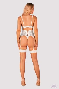 Obsessive Amor Bianco Narrow Top Stockings -Fun Shop Mayfair Stockingss814 delicate stockings 4 4