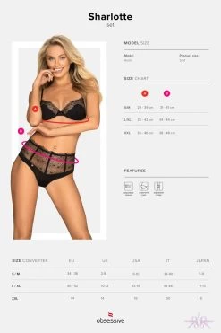 Obsessive Sharlotte Bra And Brief Set -Fun Shop Mayfair Stockingssharlotte set 01 19