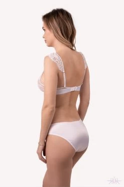 Prelude Marlene White Triangle Bra -Fun Shop Mayfair Stockingsys303 ys303.alb 4yd. yd.alb 4 31