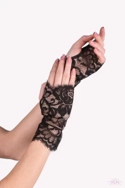 Prelude Marlene Lace Gloves -Fun Shop Mayfair Stockingsyx300 yx300.neg 3 6