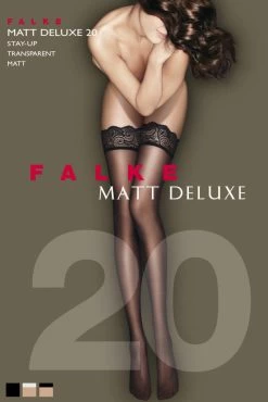 Falke Matt Deluxe 20 Hold Ups -Fun Shop falke matt deluxe 20 denier stay ups p422 2643 zoom Edit