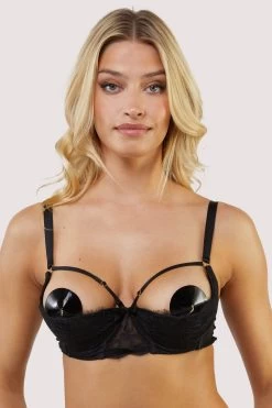 Playful Promises Fallon Quarter Cup Bra -Fun Shop playful promises bra fallon black quarter cup lace balconette bra 30295011262512 2000x 31815b7e f440 4fe2 a997 d12da6d6549d