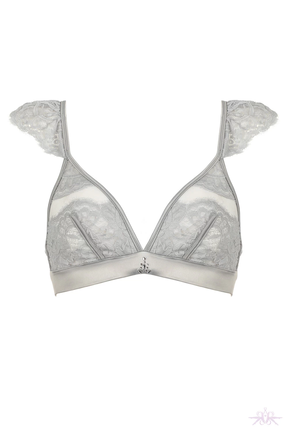 Prelude Marlene Grey Triangle Bra 7 Prelude Marlene Grey Triangle Bra - Image 5